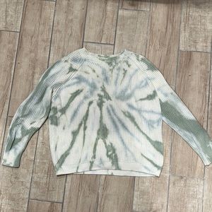 Green Tye Dye Knit Sweater